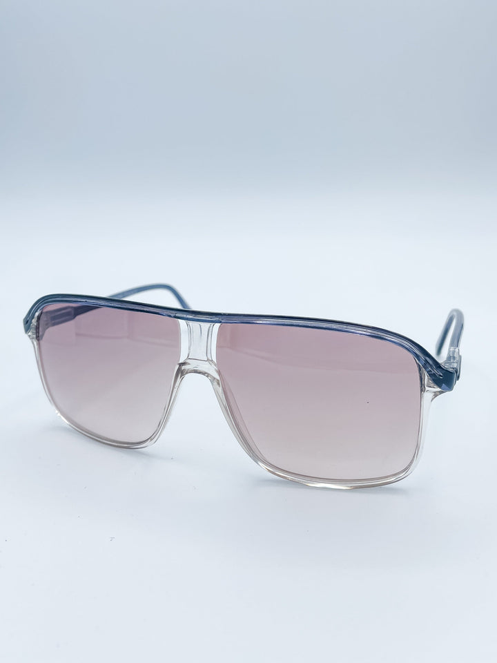Vintage French Crylon Geometric Shaped Sunglasses