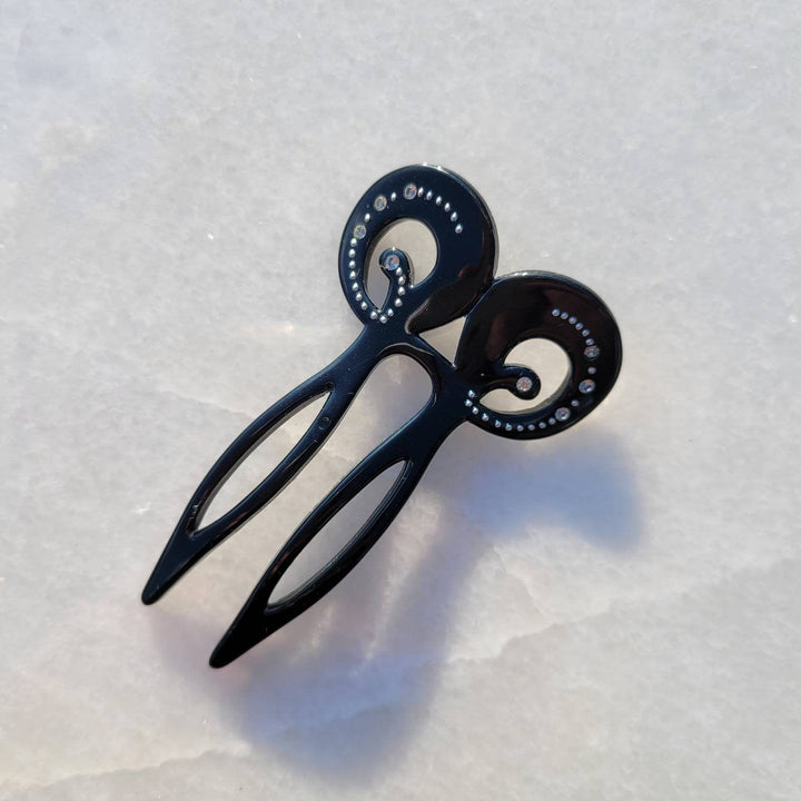 Vintage French Felix Huchard Crystal Hair Pins