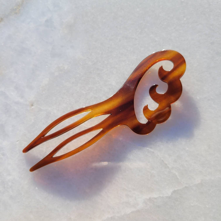 Vintage French Felix Huchard Swirl Hair Pins