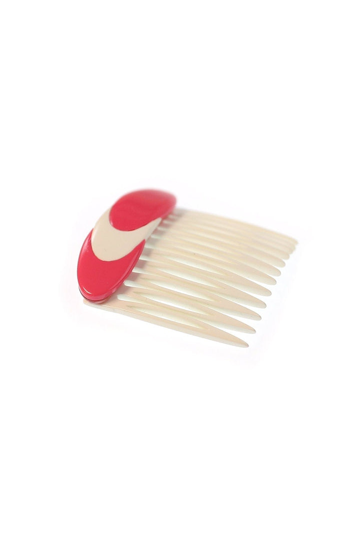 Vintage French Oval Overlap Hair Comb