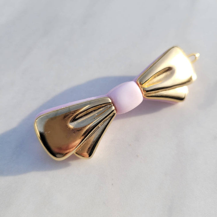 Vintage Italian Bow Shaped Hair Barrette