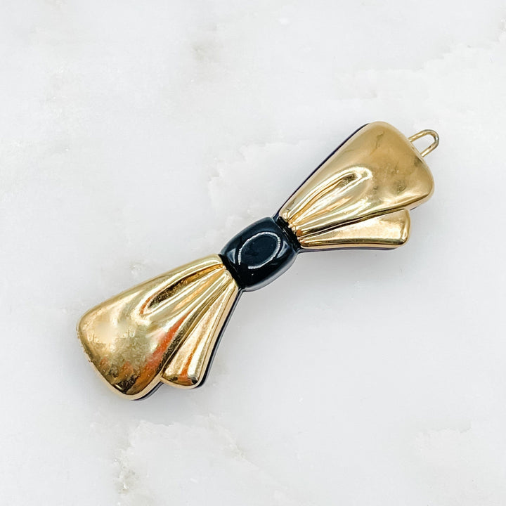 Vintage Italian Bow Shaped Hair Barrette
