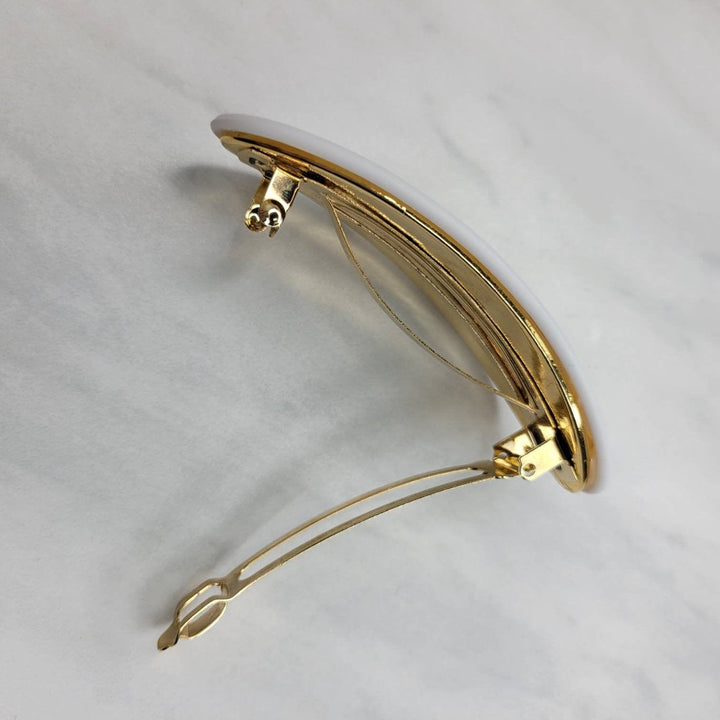 Vintage Italian Floral Garden Hair Barrette