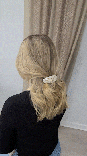 Vintage Italian Floral Garden Hair Barrette