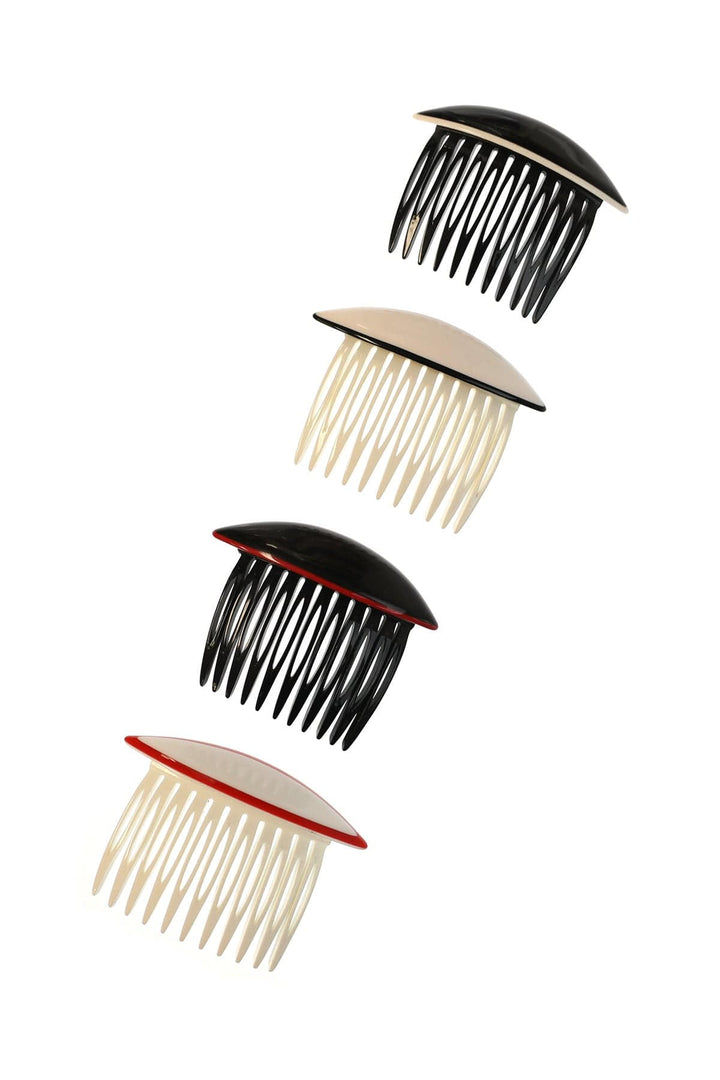 Vintage Oval Bi-Color Hair Comb