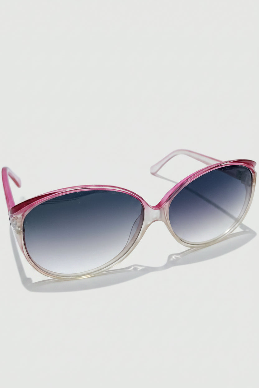 Vintage‎ Women’s Two Tone Amber Ombre Oversized France Sunglasses Vintage Oversized Sunglasses with Ombre Tint Lenses – jfybrand main image 2