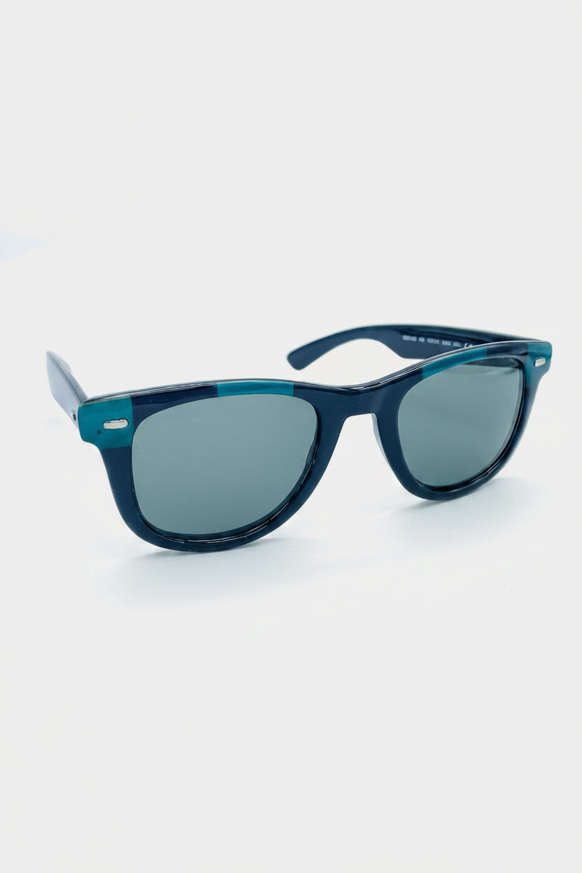 Vintage Wayfarer French Vintage Sunglasses with Color 