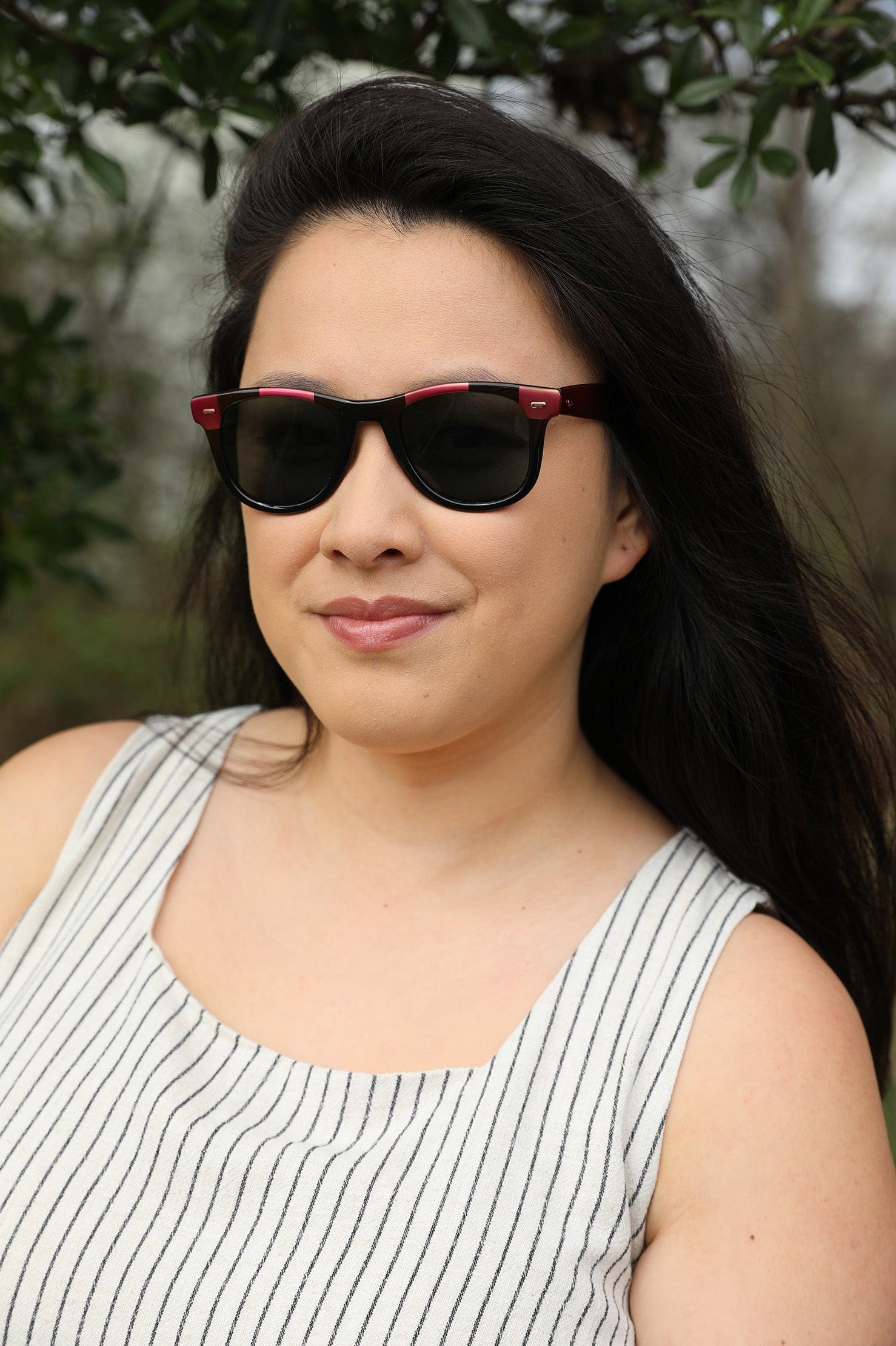 Vintage Wayfarer French Vintage Sunglasses with Color Accents