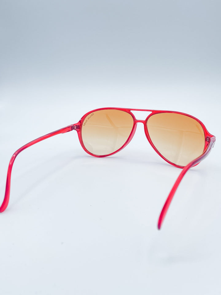 Women's Vintage French Aviator Sunglasses
