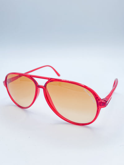 Women's Vintage French Aviator Sunglasses