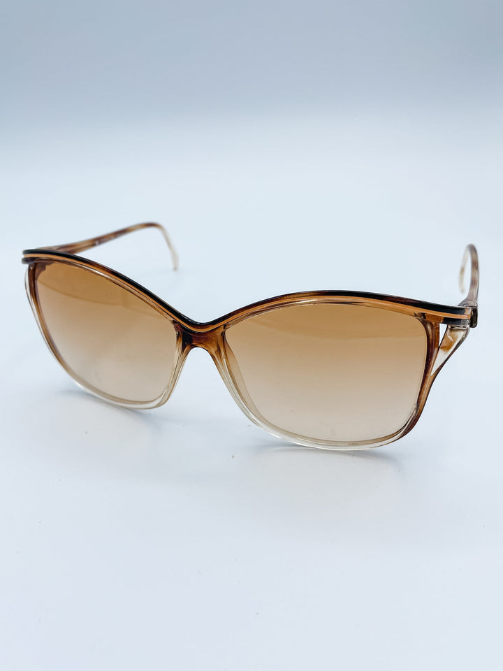 Women's Vintage French Oversized Square Shaped Sunglasses