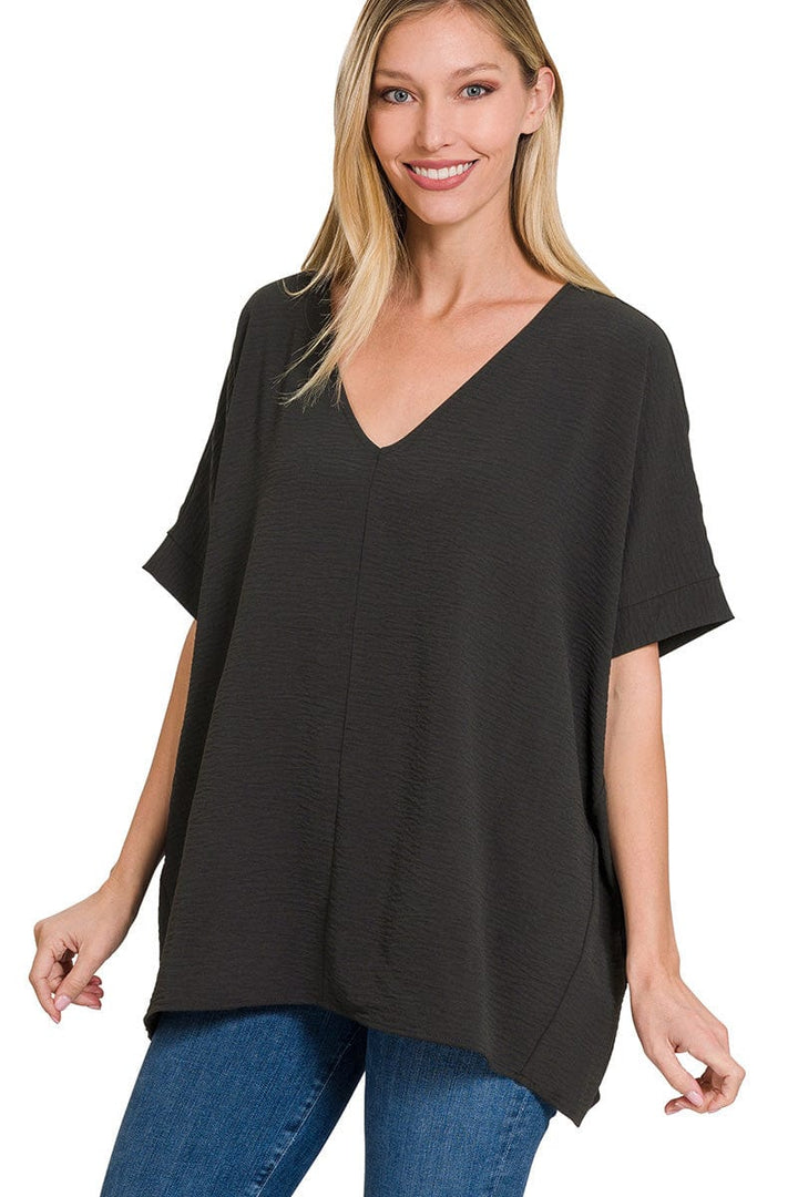 Zenana Full Size Round Neck Long Sleeve Top with Pocket – Flyclothing LLC