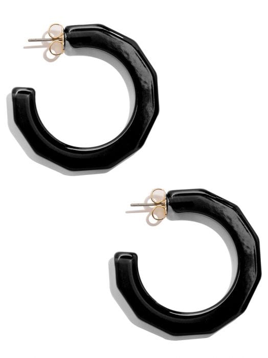 Zenzii Large Textured Open Hoop Earring