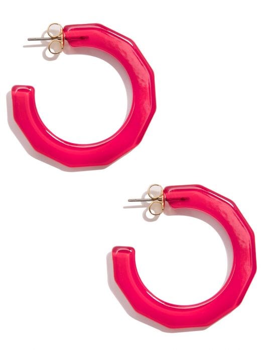 Zenzii Large Textured Open Hoop Earring