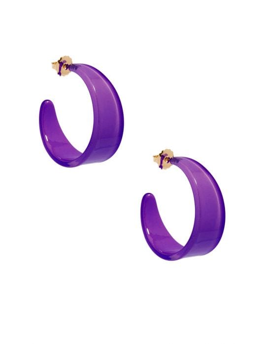 Zenzii Open Hoop Earring Composed of Lightweight Resin