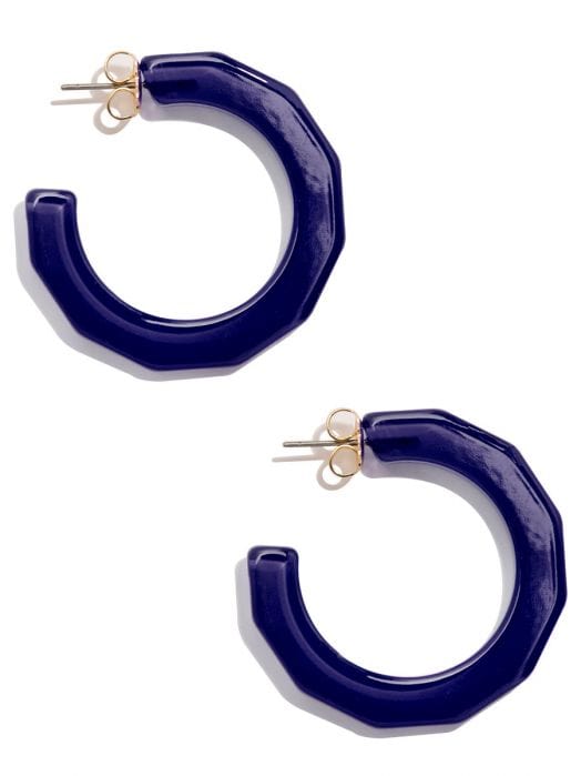 Zenzii Women's Large Textured Open Hoop Earring
